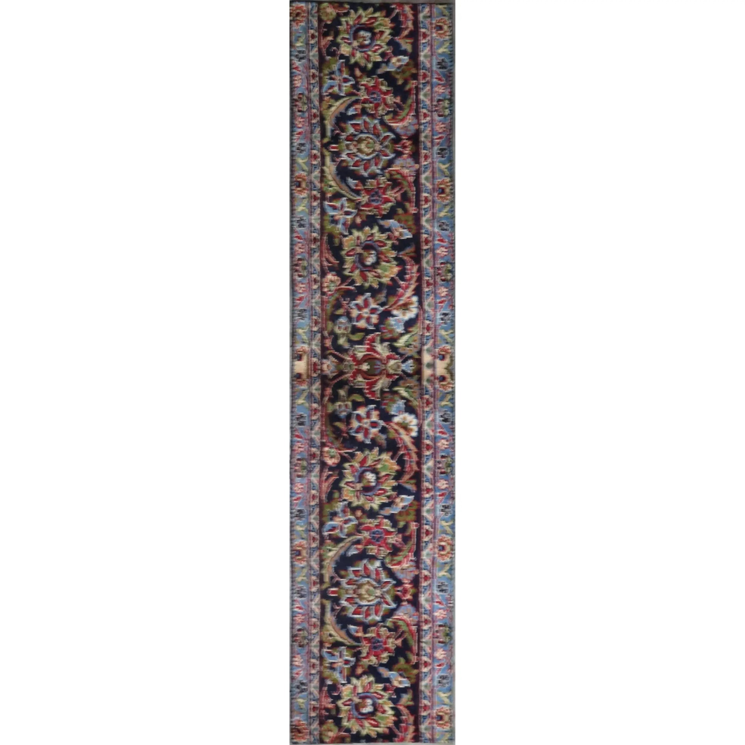 One Of The Kind Hand-Knotted Persian Wool Rug _ Luxurious Vintage Design, 6'0" x 1'0", Artisan Crafted
